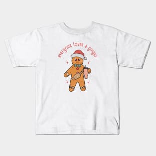 Everyone Loves A Ginger - Funny Christmas Kids T-Shirt